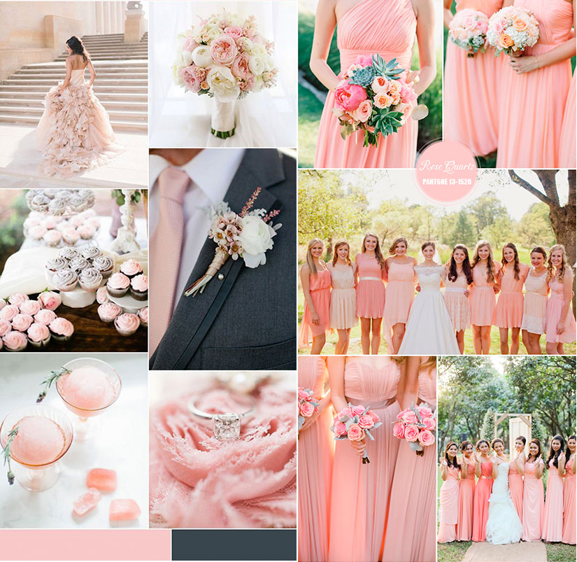 Розовый цвет на свадьбе